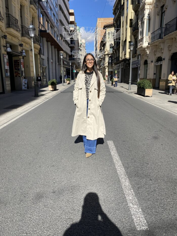 Gabardina beige cruzada - Imagen 2
