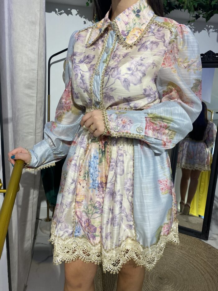 Conjunto estampado bajo puntilla - Imagen 7