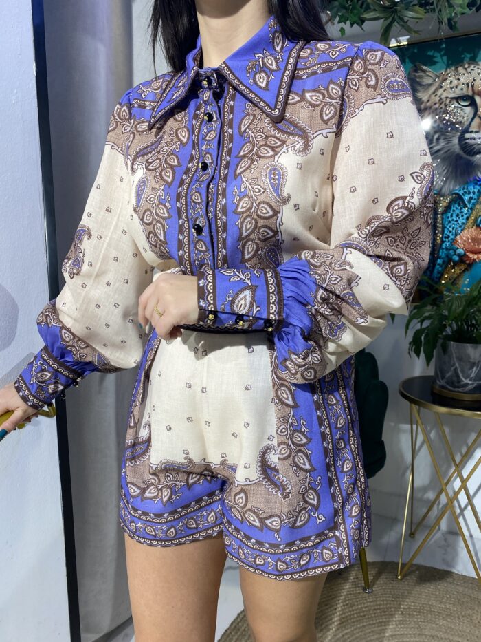 Conjunto short estampado camisa - Imagen 5