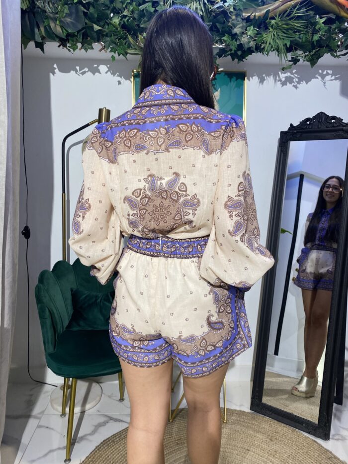 Conjunto short estampado camisa - Imagen 7