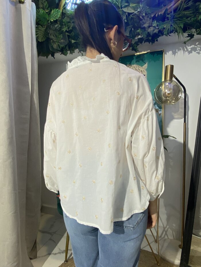 Camisa jaretas bordados estrellas - Imagen 7