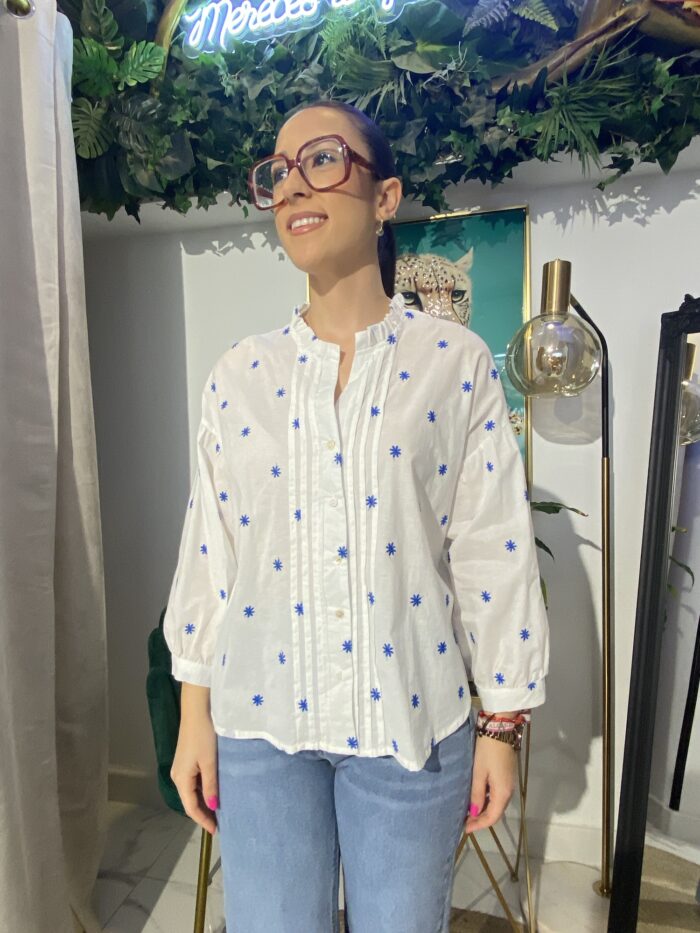 Camisa jaretas bordados estrellas
