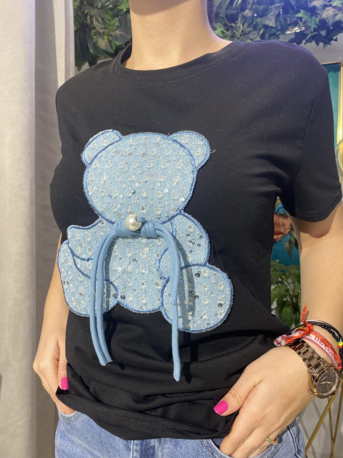 Camiseta oso pedrería - Imagen 2