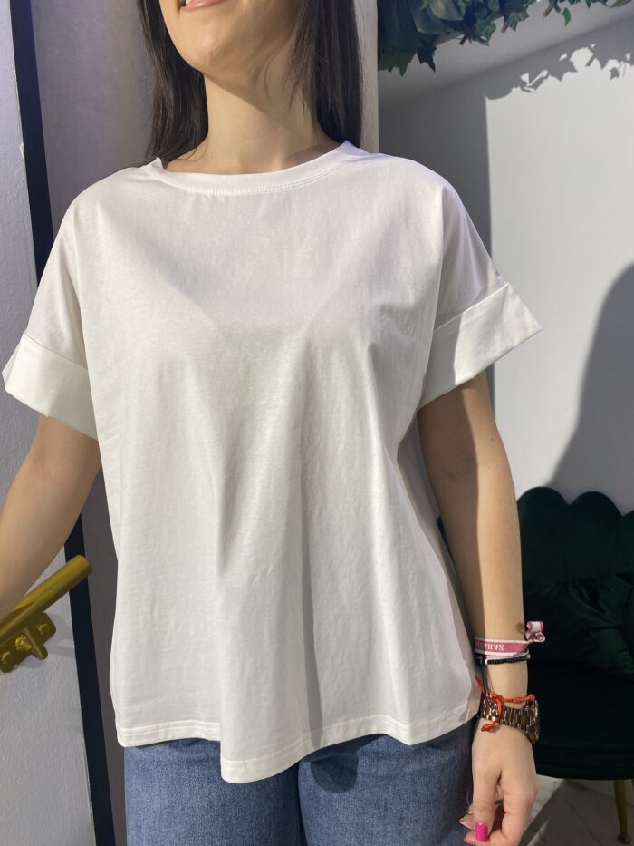 Camiseta básica ribete manga - Imagen 3