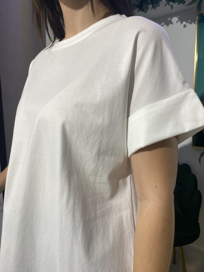 Camiseta básica ribete manga - Imagen 4