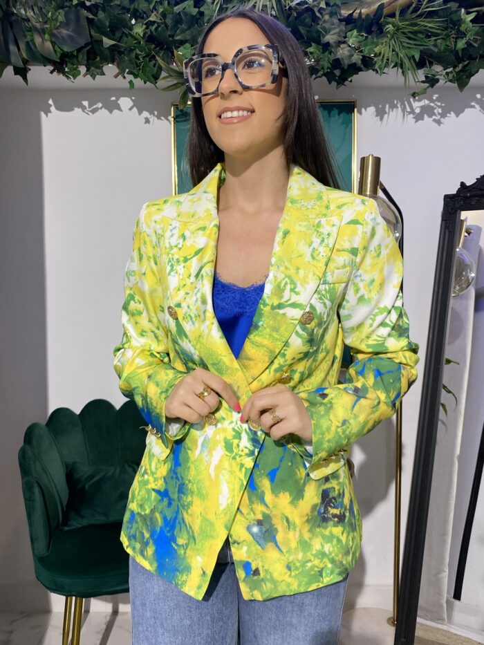 Blazer estampado floral