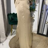 Pantalón fluido raso detalle lateral - Imagen 4