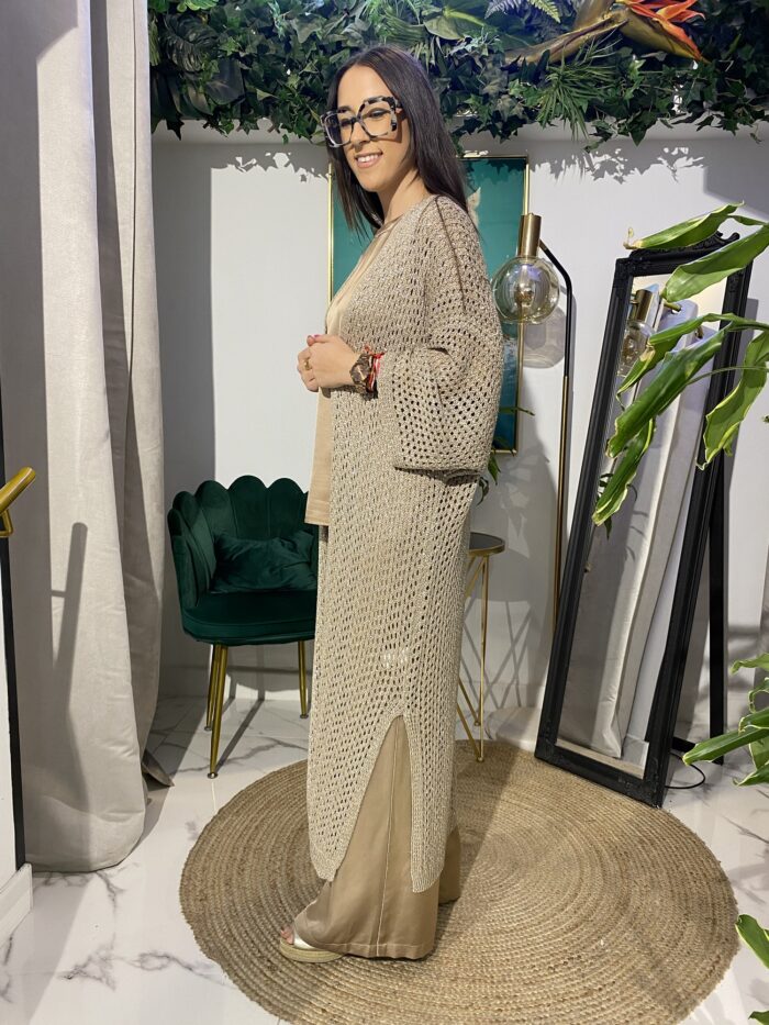 Chaqueta lurex larga calada - Imagen 2