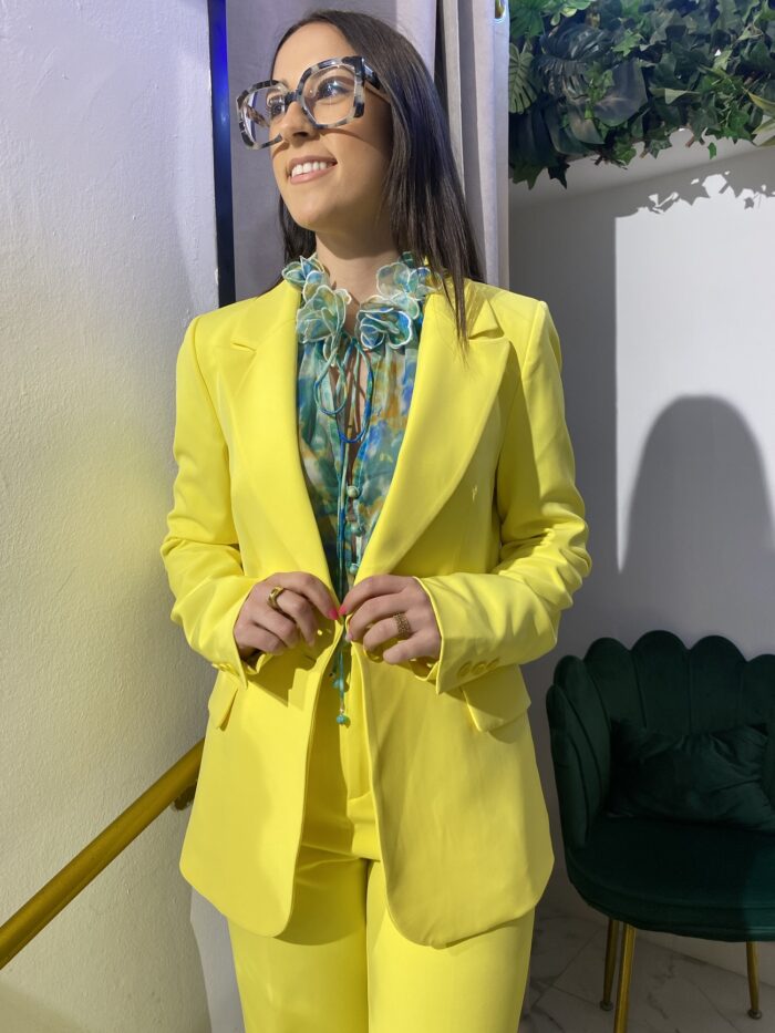 Blazer cruzada botones borados - Imagen 5