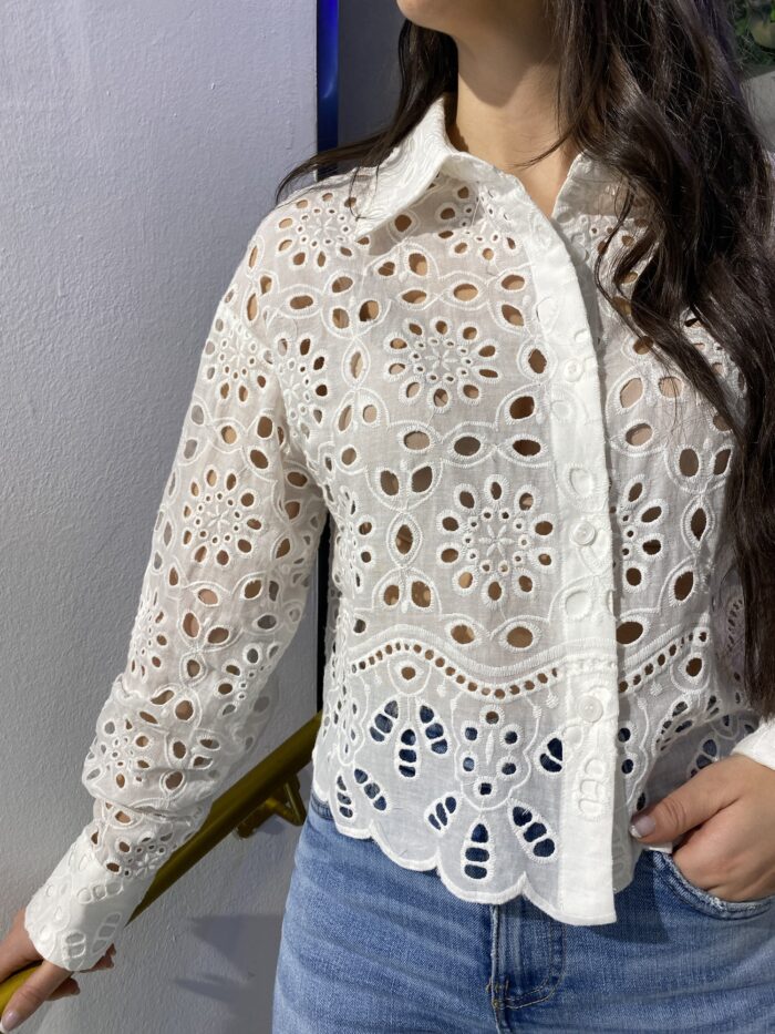 Camisa attentif corta bordados - Imagen 6