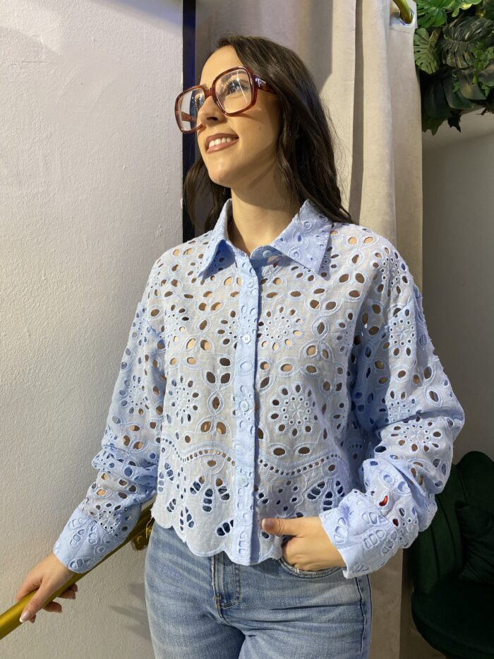 Camisa attentif corta bordados - Imagen 2