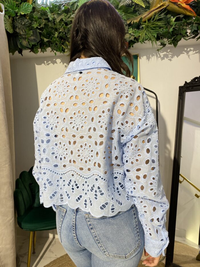 Camisa attentif corta bordados - Imagen 3