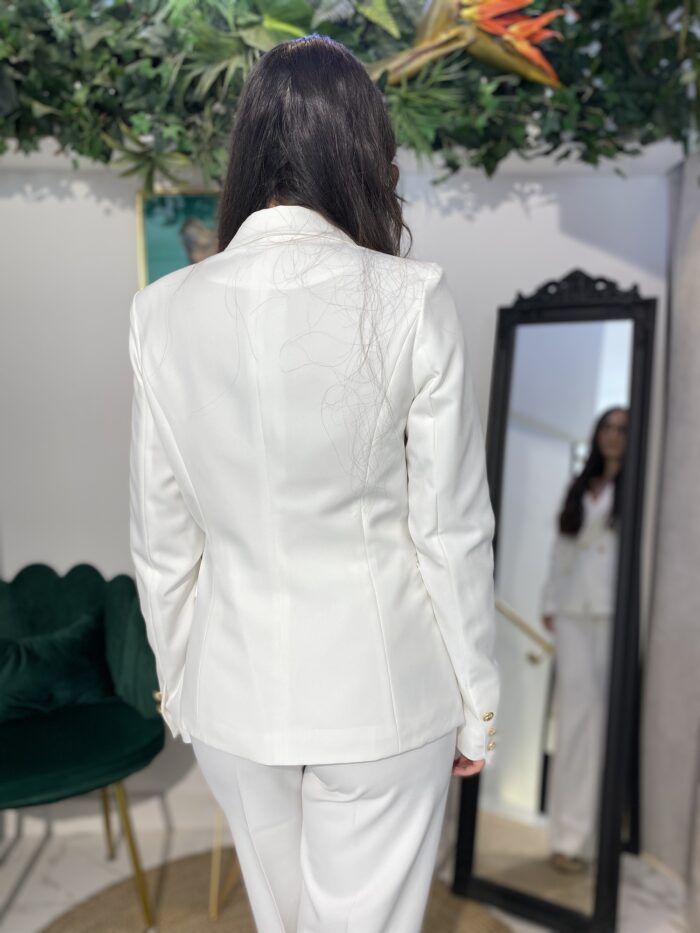 Blazer blanca cruzada - Imagen 4