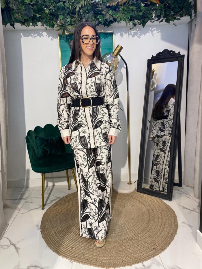 Camisa conjunto bordada oversize - Imagen 4