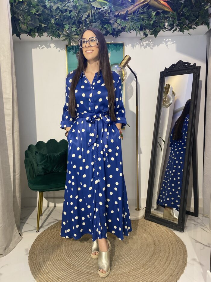 Vestido camisero lunares - Imagen 7