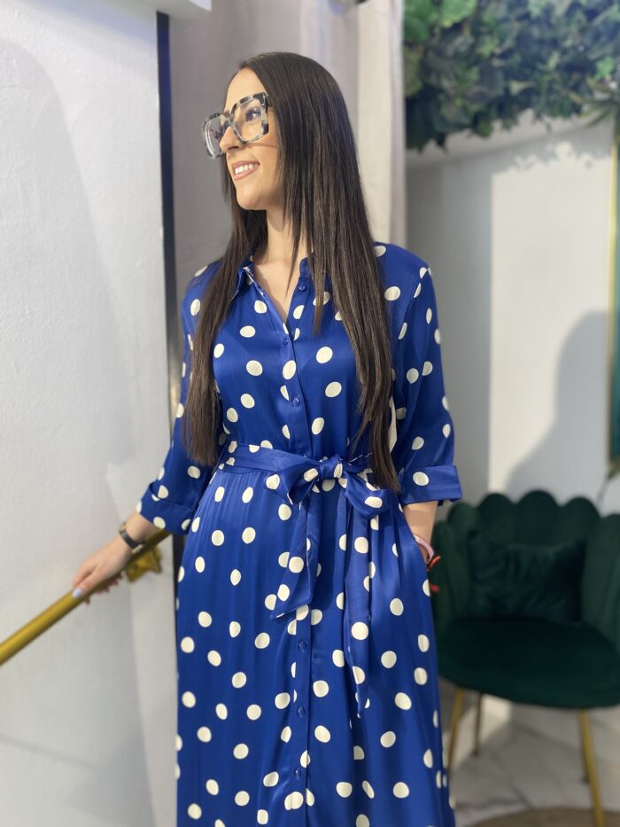 Vestido camisero lunares - Imagen 9
