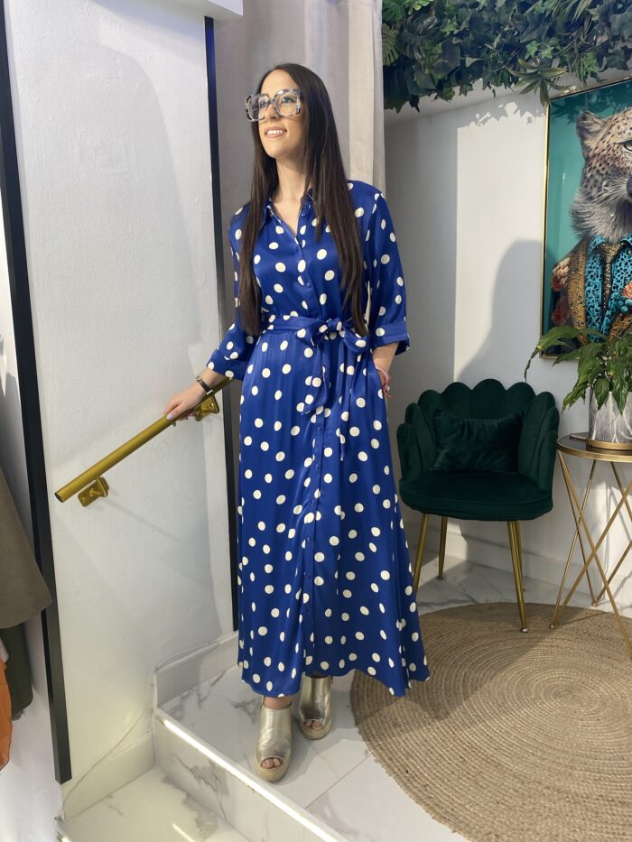 Vestido camisero lunares - Imagen 6