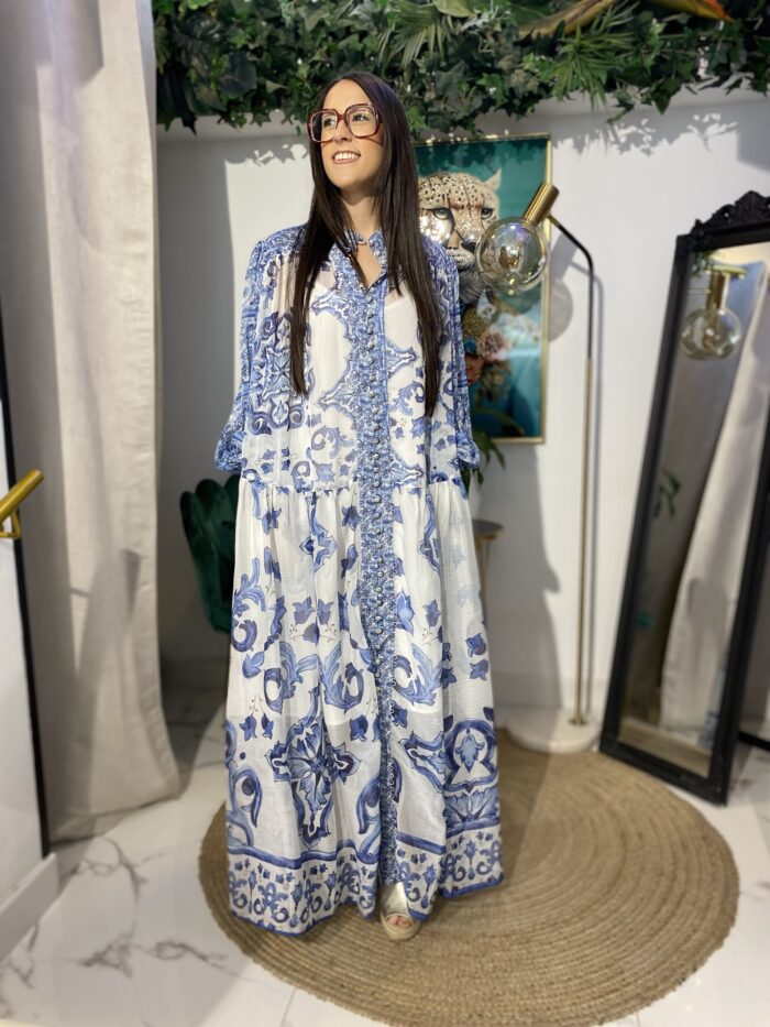 Vestido camisero largo dolce vita - Imagen 4