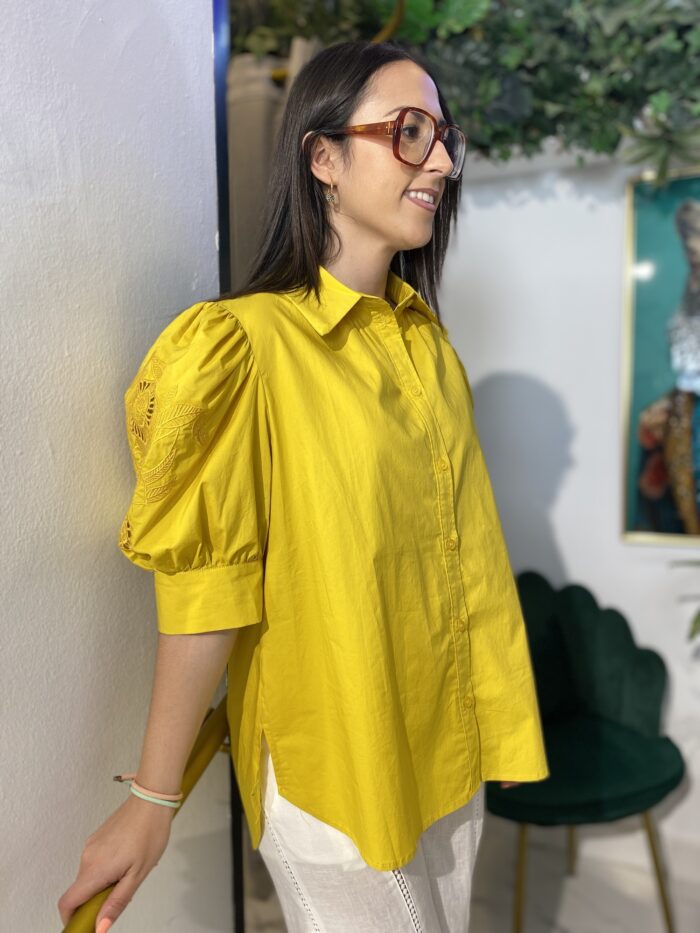Camisa manga corta abullonada - Imagen 2